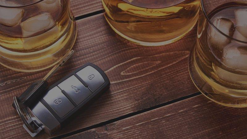 alcoholic drinks and car keys