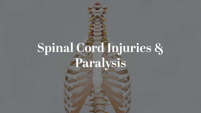 Spinal Cord Injuries & Paralysis