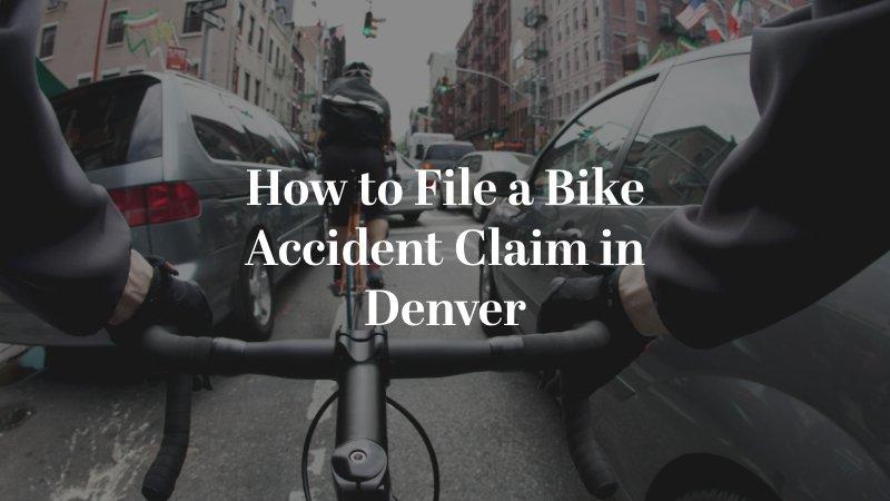 How to File a Bike Accident Claim in Denver